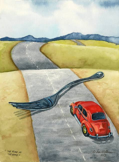 Fork in the road