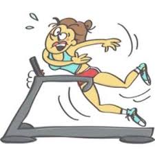 Falling off treadmill